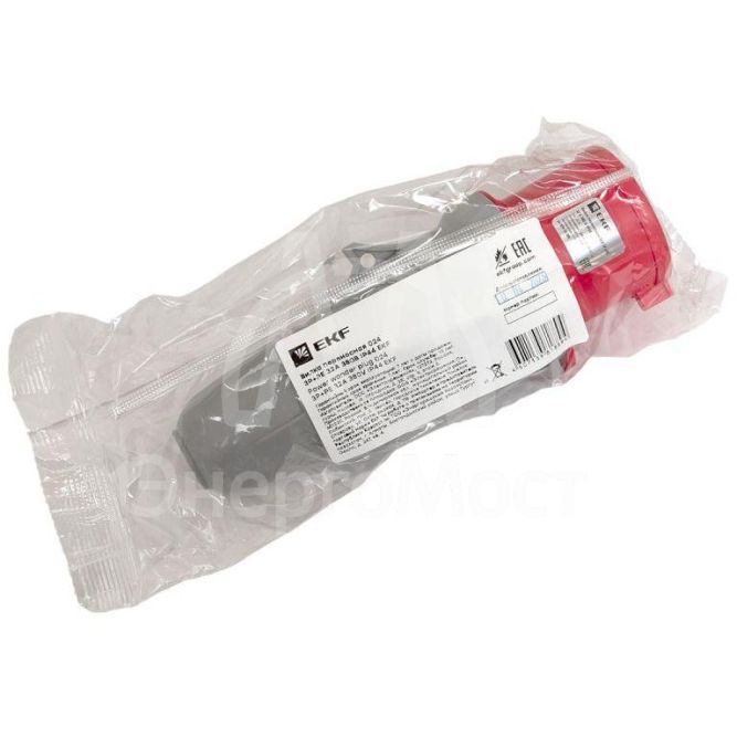Вилка переносная 024 3Р+РЕ 32А 380В IP44 PROxima EKF ps-024-32-380-PRO