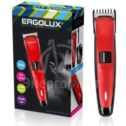 Триммер для волос и бороды ELX-HT01-C43 аккумуляторный в компл. 220-240В красн. Ergolux 13962