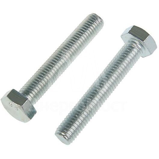 Болт М16х90 с шестигранной головкой цинк. DIN 933 (уп.10шт) класс прочности 8.8. коробка Tech-Krep 144921
