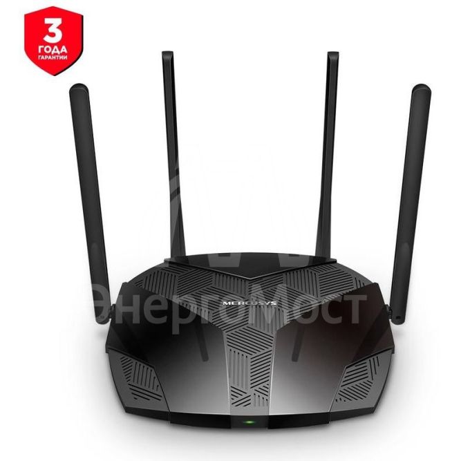 Роутер беспроводной MR70X AX1800 10/100/1000BASE-TX черн. MERCUSYS 1511785