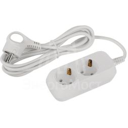 Удлинитель электрический UDL-10-230-E Greenline 2 розетки с заземлением 3м ПВС 3х0.75кв.мм Эра Б0064947