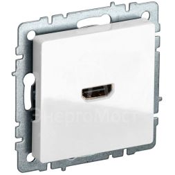 Розетка СП BRITE HDMI РHDMI-0-БрБ механизм бел. IEK BR-H10-K01