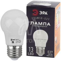 Лампа светодиодная ERAW50-E27 A50 3Вт груша бел. E27 13SMD для белт-лайт ЭРА Б0049582