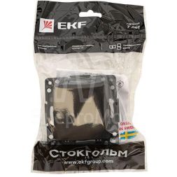Выключатель 1-кл. Стокгольм 10А винт. клеммы механизм черн. PROxima EKF EZV10-021-20
