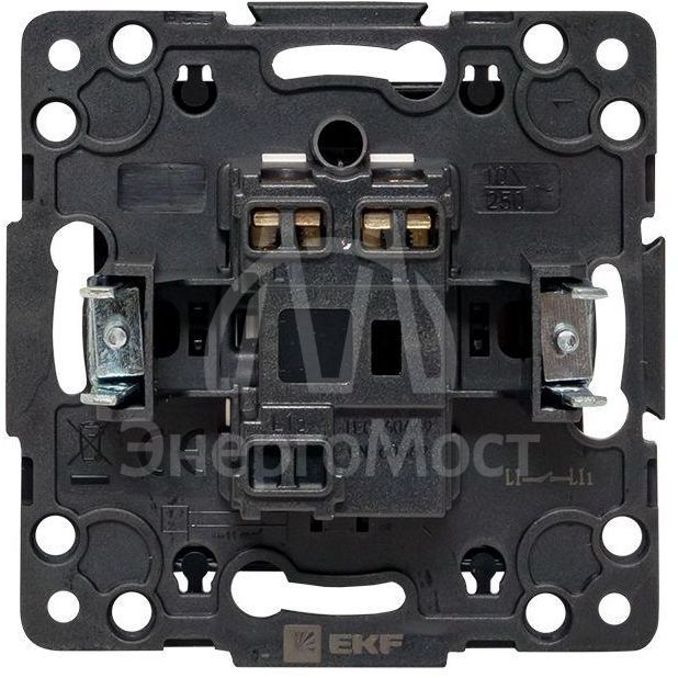 Выключатель 1-кл. Стокгольм 10А винт. клеммы механизм черн. PROxima EKF EZV10-021-20