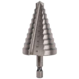 Сверло по металлу ступенчатое 9.0-36.0мм Kranz KR-12-6604
