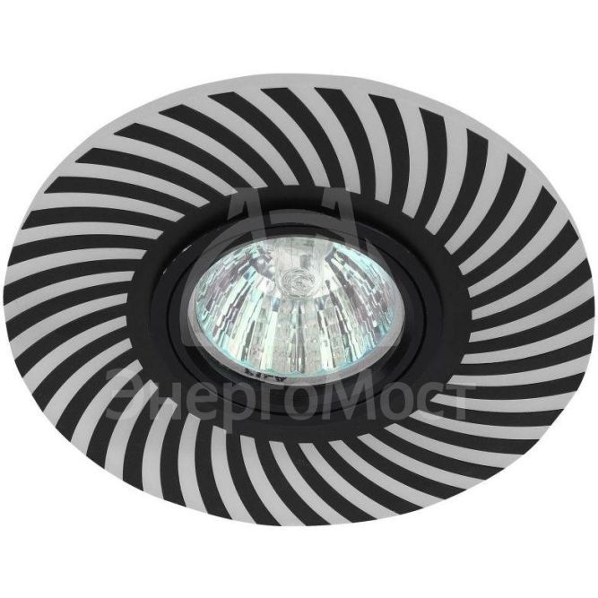 Светильник DK LD32 BK /1 MR16 220В max 11Вт декор. со светодиодной подсветкой черн. ЭРА Б0046908