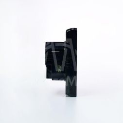 Термостат программируемый ArtGallery 16А с Wi-Fi для электрич. теплого пола моноблочный черн. SE GAL001038