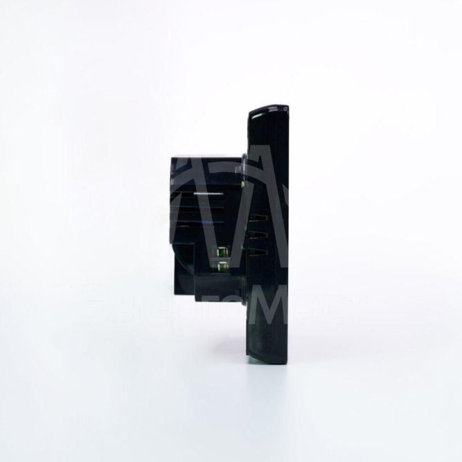 Термостат программируемый ArtGallery 16А с Wi-Fi для электрич. теплого пола моноблочный черн. SE GAL001038