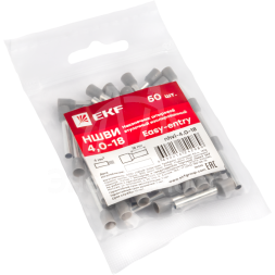Наконечник штыревой втулочный НШвИ 4.0-18 (уп.50шт) EKF nhvi-4.0-18