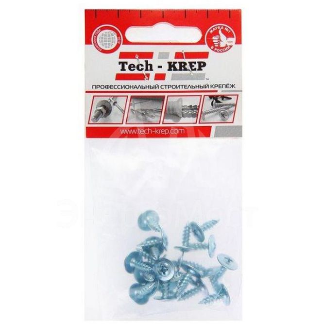 Саморез для тонкого метал. листа 4.2х13 (уп.22шт) пакет Tech-Krep 102387