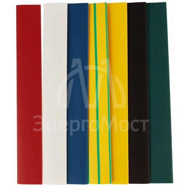 Набор трубок термоусадочных нг-LS 8/4 100мм 7 цветов по 3шт IEK UDR10-008-004-021-S