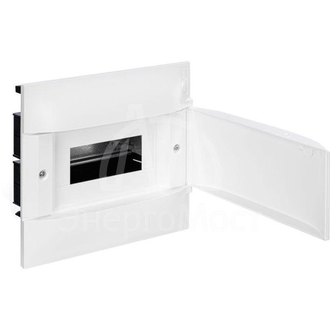 Щиток пластиковый встраиваемый Practibox S 1х8 бел. дверь Leg 134548