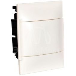 Щиток пластиковый встраиваемый Practibox S 1х8 бел. дверь Leg 134548
