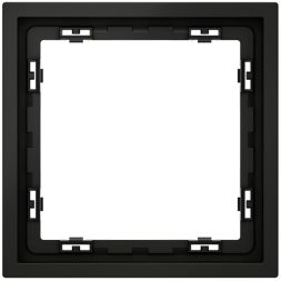 Рамка 1-м S70 пластик. черн. матов. Voltum VLS100108