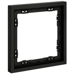 Рамка 1-м S70 пластик. черн. матов. Voltum VLS100108