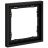 Рамка 1-м S70 пластик. черн. матов. Voltum VLS100108