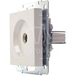 Розетка телевизионная оконечная TV 1-м СП Vesna механизм жемчуж./бел. перламутр LEZARD 742-3088-130