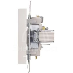 Розетка телевизионная оконечная TV 1-м СП Vesna механизм жемчуж./бел. перламутр LEZARD 742-3088-130