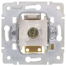 Розетка телевизионная оконечная TV 1-м СП Vesna механизм жемчуж./бел. перламутр LEZARD 742-3088-130