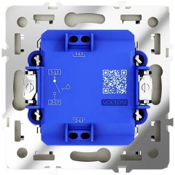 Выключатель 1-кл. СП S70 10А с самовозвратом механизм шелк Voltum VLS010604