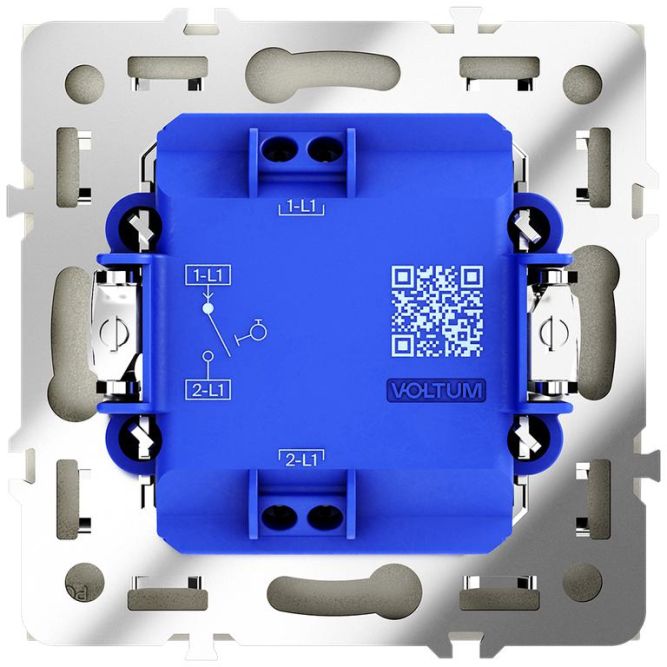 Выключатель 1-кл. СП S70 10А с самовозвратом механизм шелк Voltum VLS010604