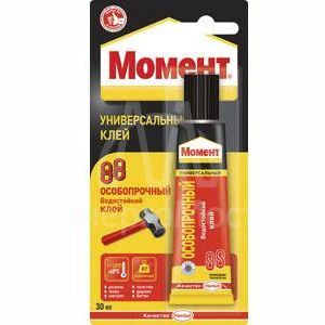 Клей &amp;quot;Момент 88&amp;quot; 30мл на единичном блистере Момент Б0008045
