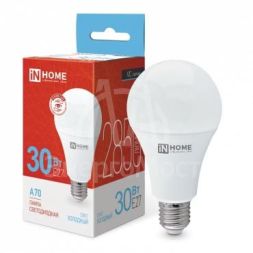 Лампа светодиодная LED-A70-VC 30Вт 230В E27 6500К 2700лм IN HOME 4690612024165
