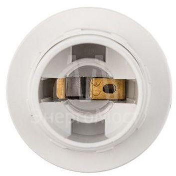 Патрон E14 пластиковый термостойкий с кольцом бел. с этикеткой Rexant 11-8823