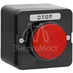 Пост управления ПКЕ 222-1 У2 10А 660В 1 элемент красн. гриб накладной IP54 Электротехник ET519072