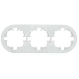 Рамка 3-м OSEN горизонт. круглая бел. LEZARD 744-0200-148