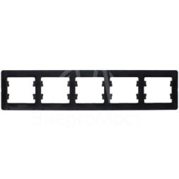 Рамка 5-м Glossa горизонт. шоколад SchE GSL000805