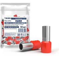 Наконечник штыревой втулочный изолированный НШВИ 35-16 TOKOV ELECTRIC TKE-NSVI-35-16-C13/50