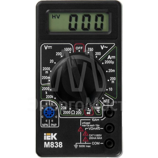 Мультиметр цифровой Universal M838 IEK TMD-2S-838