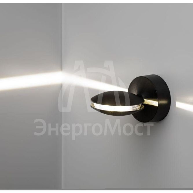 Светильник светодиодный WL44 BK 9Вт 3500К IP54 для интерьера/фасадов черн. Эра Б0054424