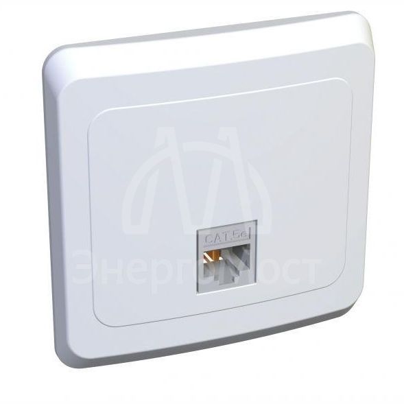 Розетка компьютерная 1-м СП Этюд RJ45 бел. SchE KOMC-001B