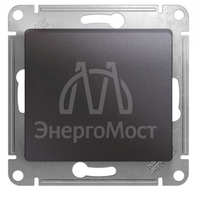 Механизм переключателя 1-кл. СП Glossa 10А IP20 (сх. 6) 10AX графит SchE GSL001361