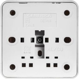 Розетка 1-м ОП Октава 10А IP20 без заземл. бел. IEK ERO10-K01-10-DC