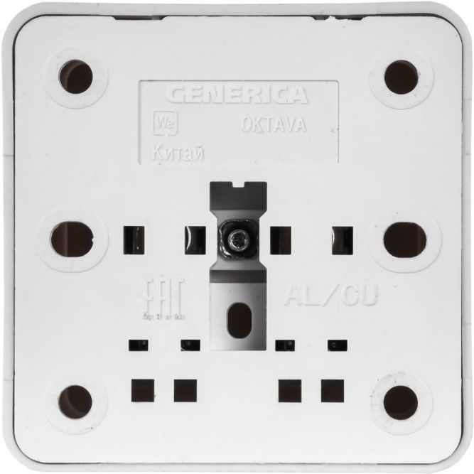 Розетка 1-м ОП Октава 10А IP20 без заземл. бел. IEK ERO10-K01-10-DC