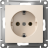 Розетка AtlasDesign 16А с заземл. быстрозажим. клем. механизм беж. SE ATN000243S