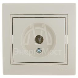 Розетка телевизионная оконечная TV СП Mira крем./крем. LEZARD 701-0303-130