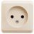 Розетка 1-м ОП Этюд 16А IP20 без заземл. крем. SchE PA16-001K