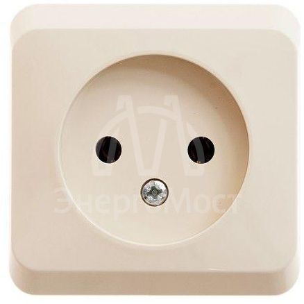 Розетка 1-м ОП Этюд 16А IP20 без заземл. крем. SchE PA16-001K