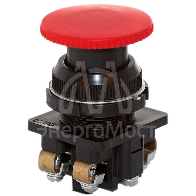 Кнопка КЕ-021 исп. 3 &amp;quot;Стоп&amp;quot; красн. гриб. Электродеталь КЕ-021.3.К