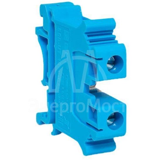 Колодка клеммная винтовая 10 UT син. EKF scr-ut-10-b