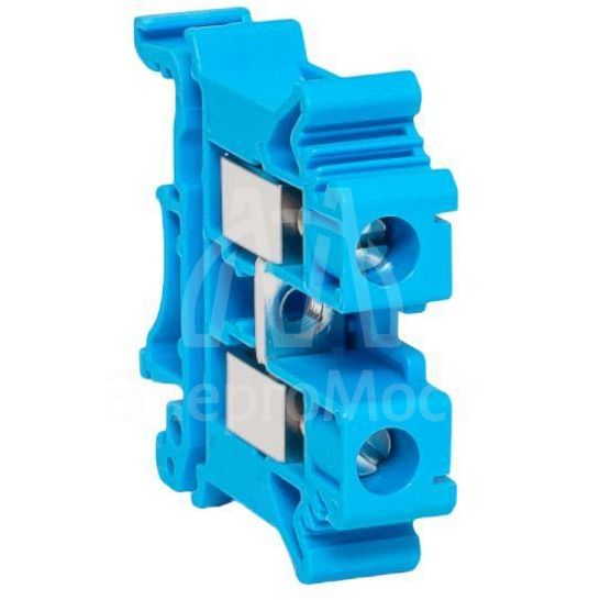 Колодка клеммная винтовая 10 UT син. EKF scr-ut-10-b