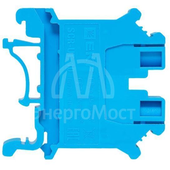 Колодка клеммная винтовая 10 UT син. EKF scr-ut-10-b