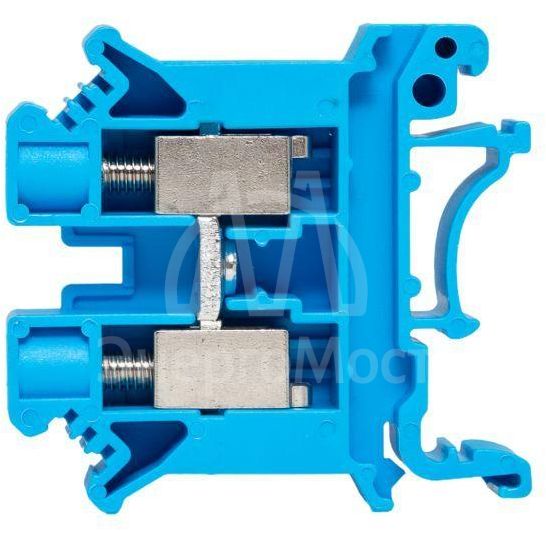 Колодка клеммная винтовая 10 UT син. EKF scr-ut-10-b