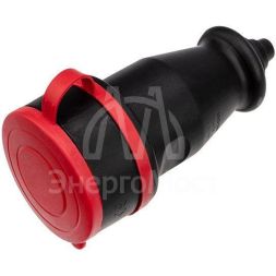 Розетка переносная влагозащ. с крышкой 3P+PE 32А IP44 каучук Rexant 111-012