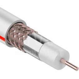 Кабель коаксиальный SAT 50M 75Ом CCS/Al/Al 75% бел. (уп.20м) PROCONNECT 01-2401-2-20